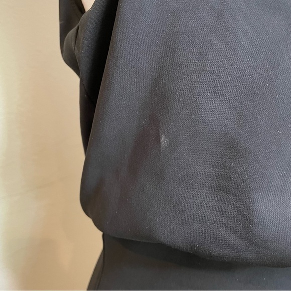 Badgley Mischka Black Zipper Popover Sheath Dress 4 - Picture 15 of 16